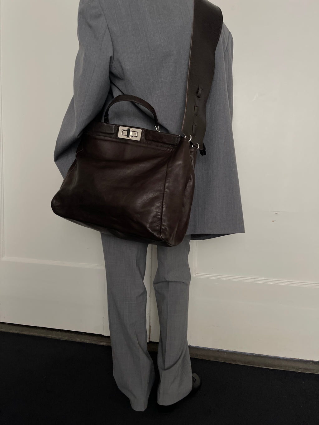 Crossbody Workbag in Brown