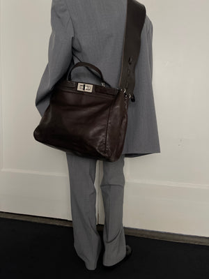 Crossbody Workbag in Brown