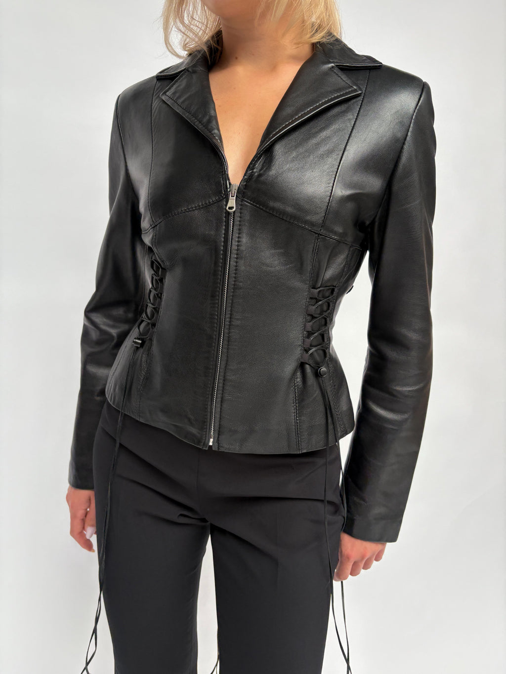 Piece No 08 — The Leather Lace Up Jacket