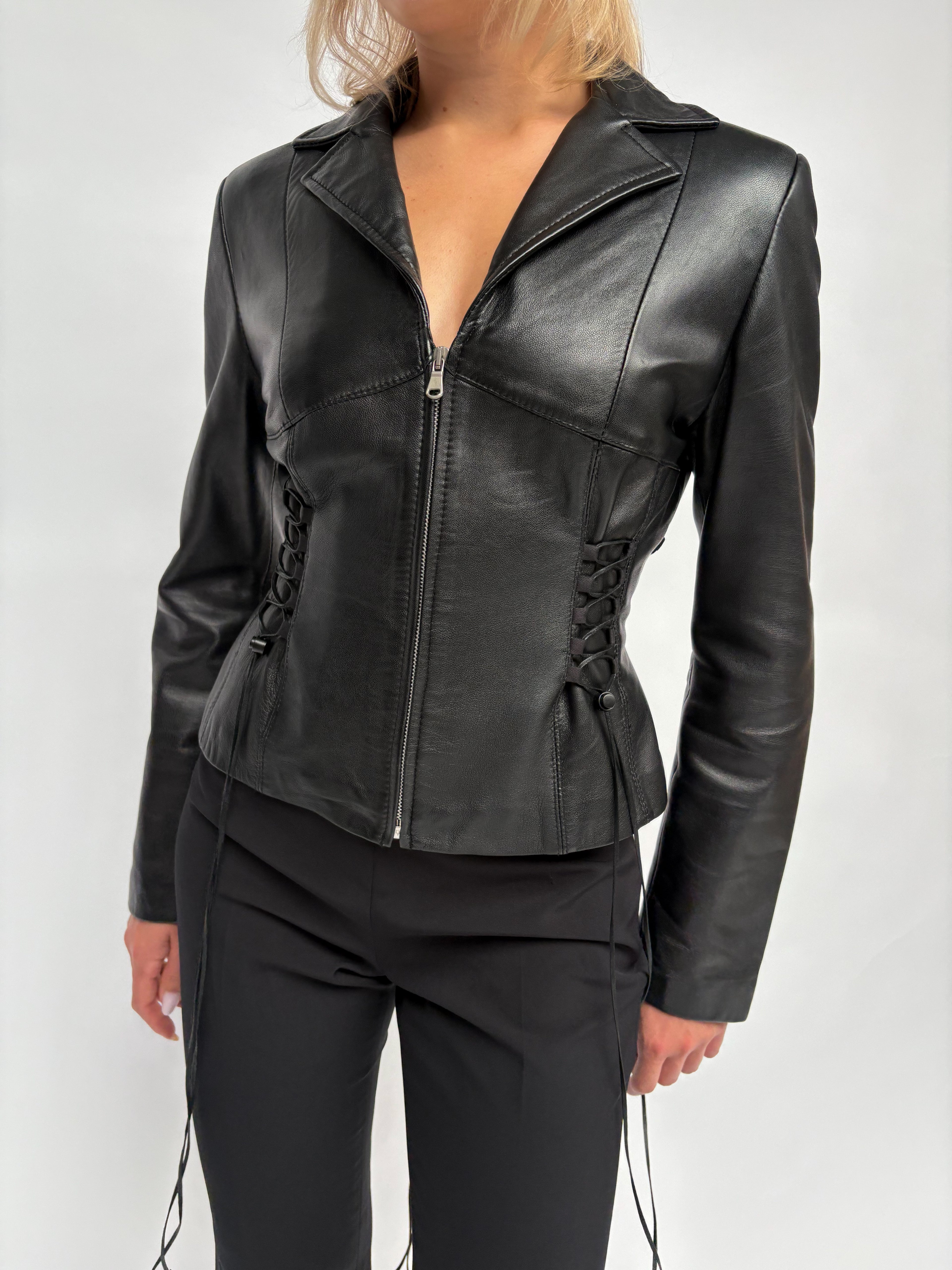 Piece No 08 — The Leather Lace Up Jacket