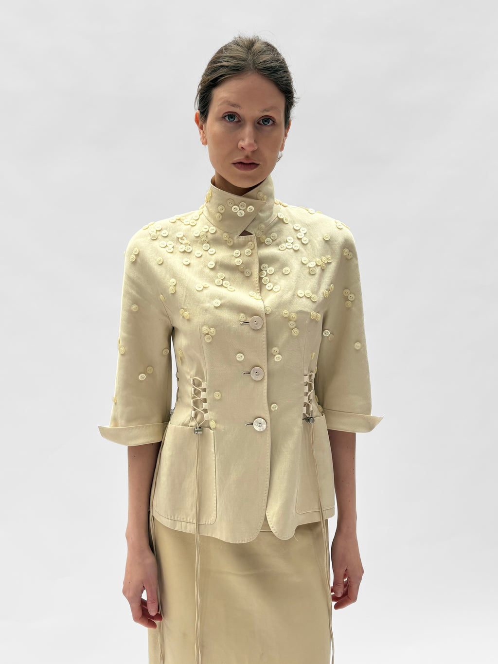 Piece No. 23 — The Silk Button Corset Top