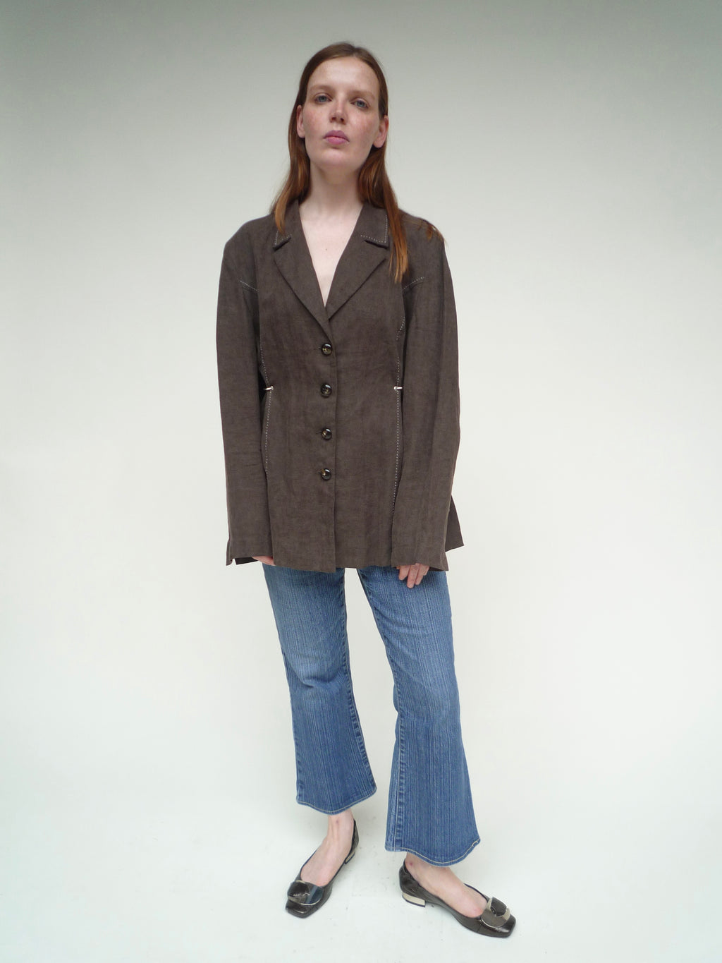 Linen Blazer Dress