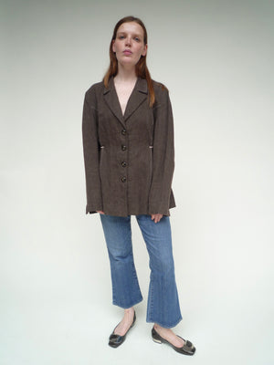 Linen Blazer Dress
