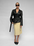 Piece No — The Leather Lace Up Jacket