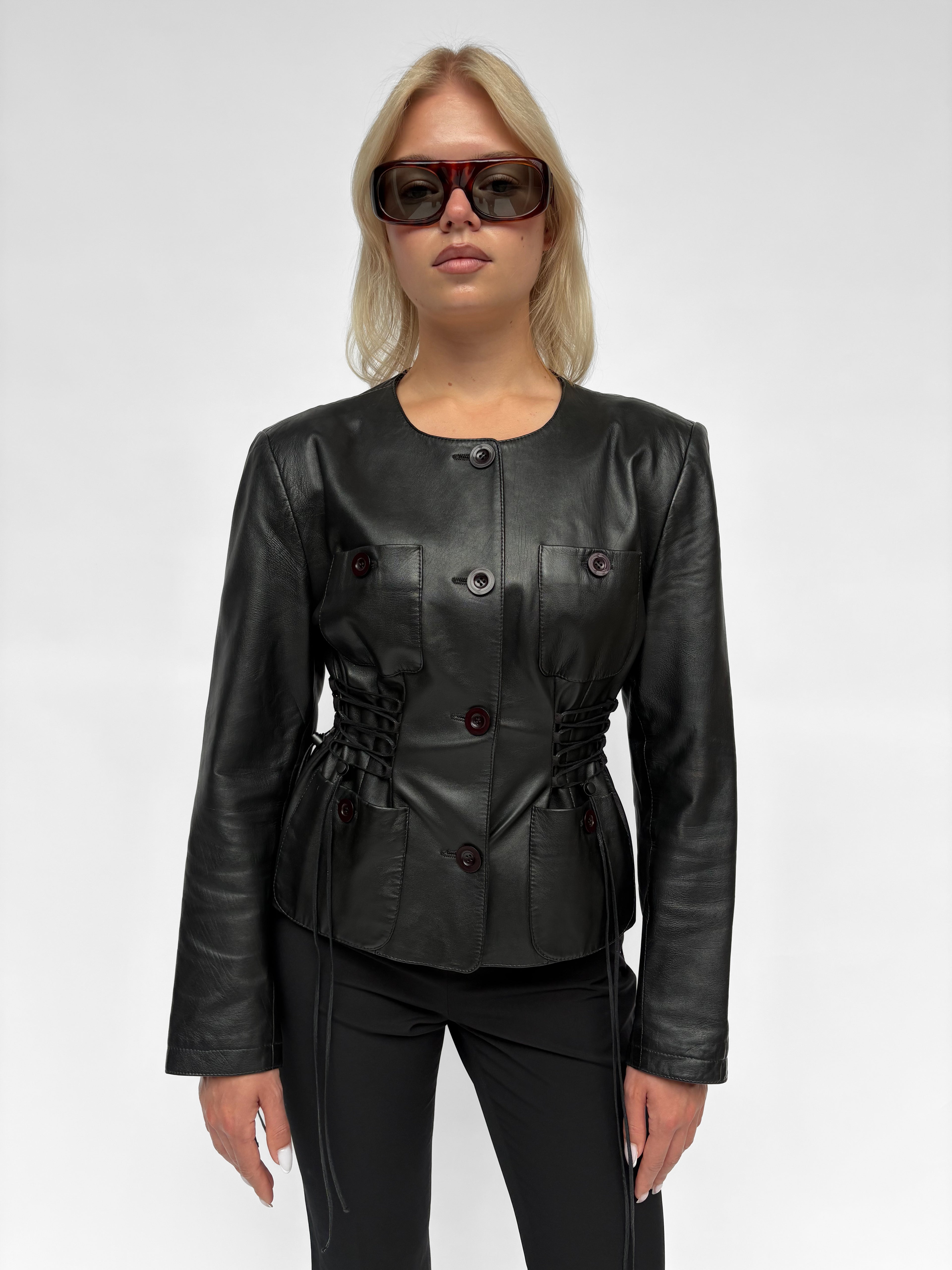 Piece No. 02 — The Leather Lace-Up Jacket