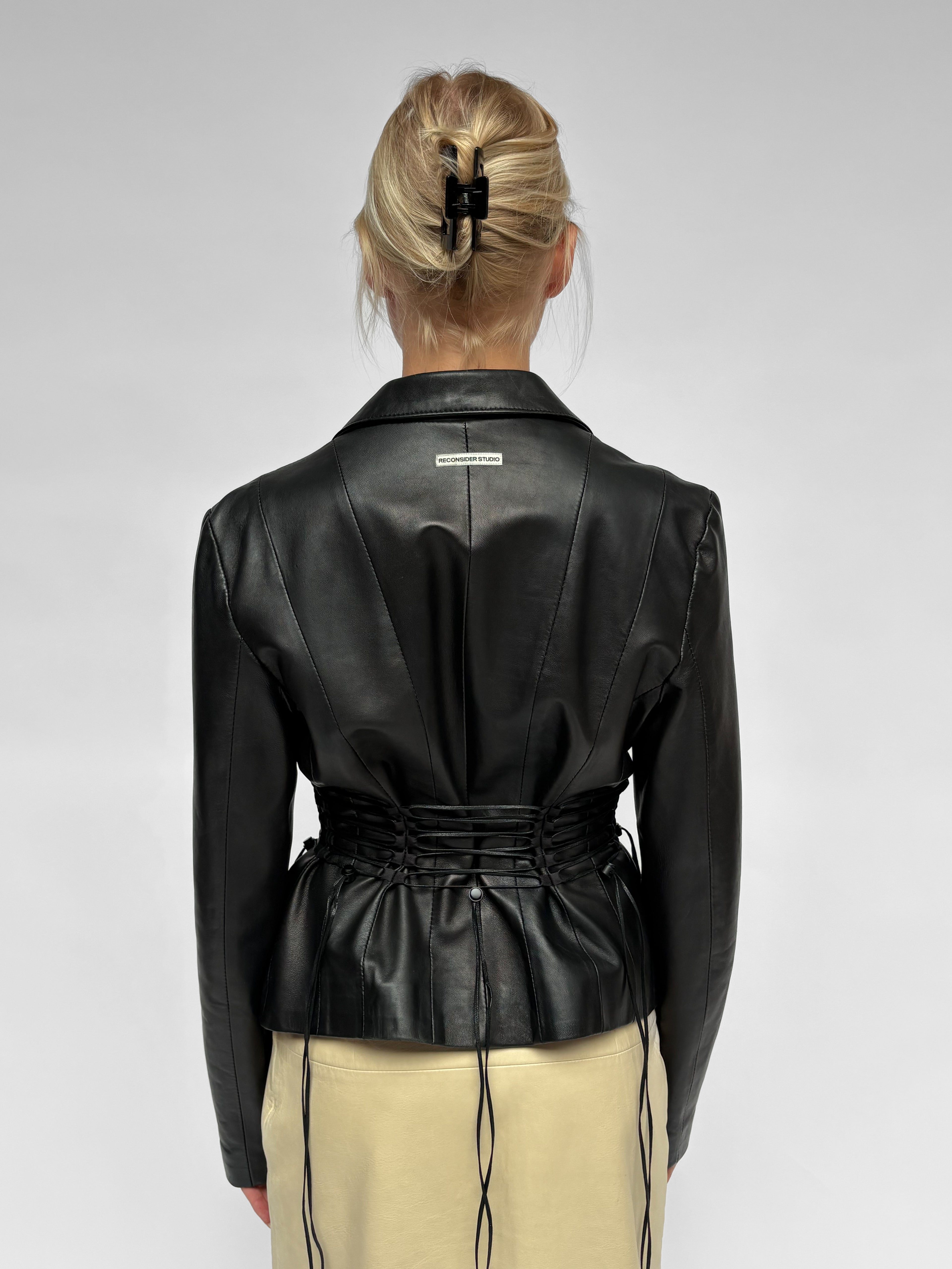 Piece No. 04 — Leather Lace Up Jacket