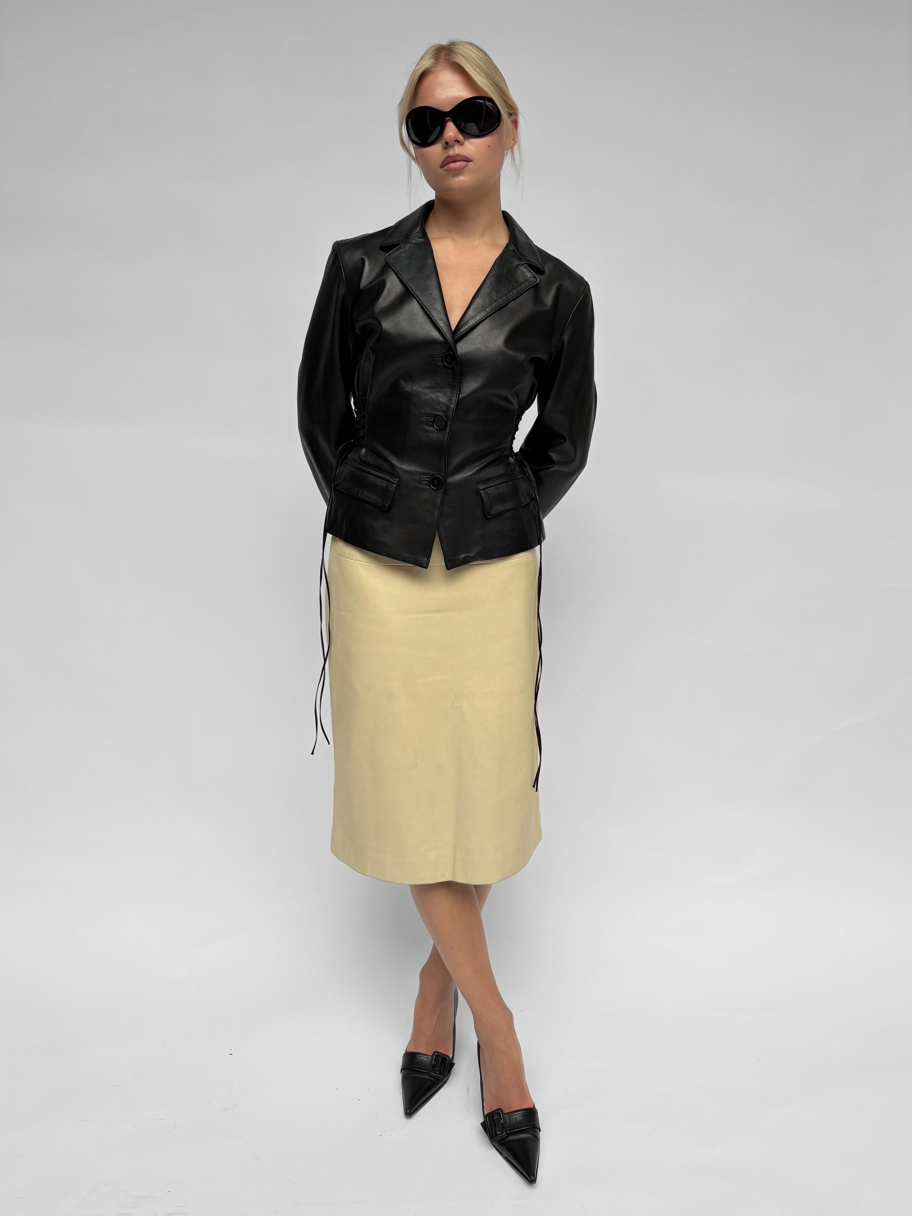 Piece No. 04 — Leather Lace Up Jacket