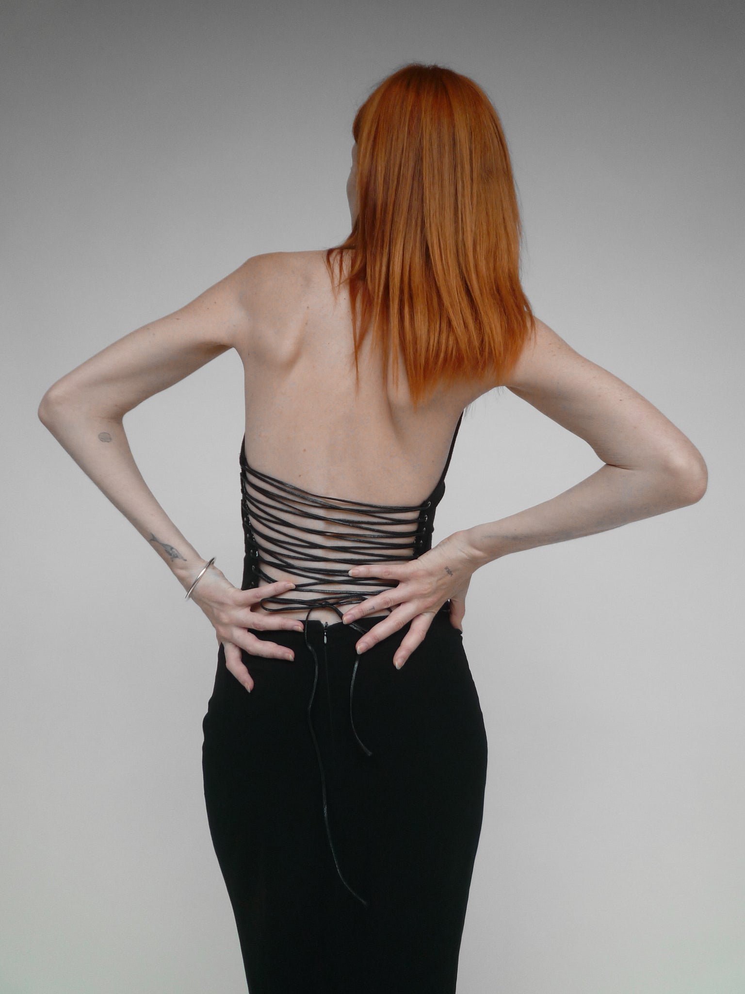 Open Back Top Black