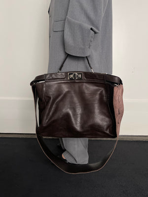 Crossbody Workbag in Brown