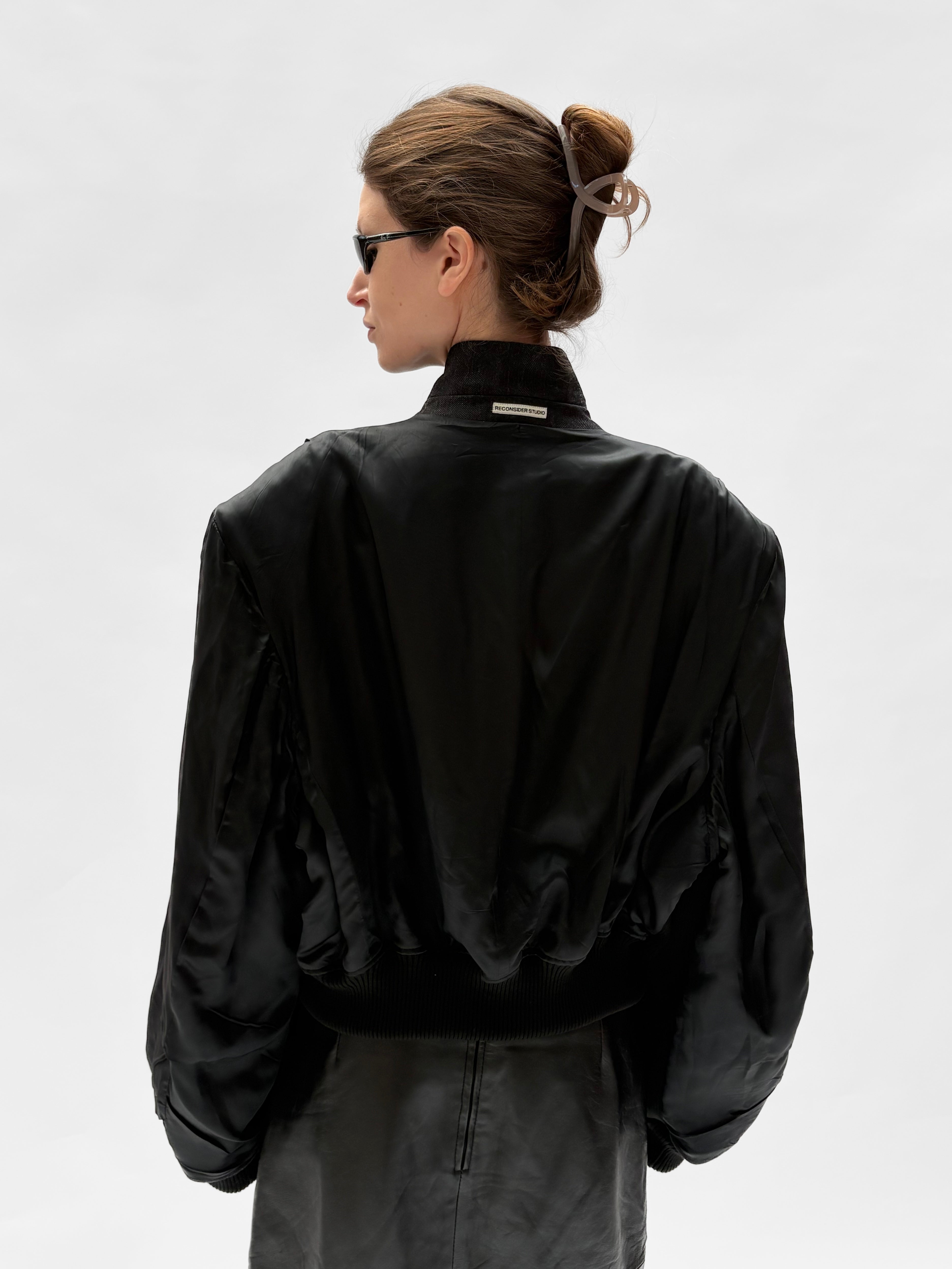 Piece No. 22  — The Charcoal Oversized Bomber