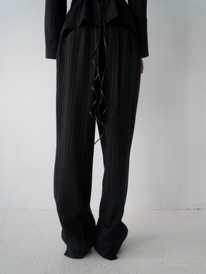 Pinstripe Suit Black