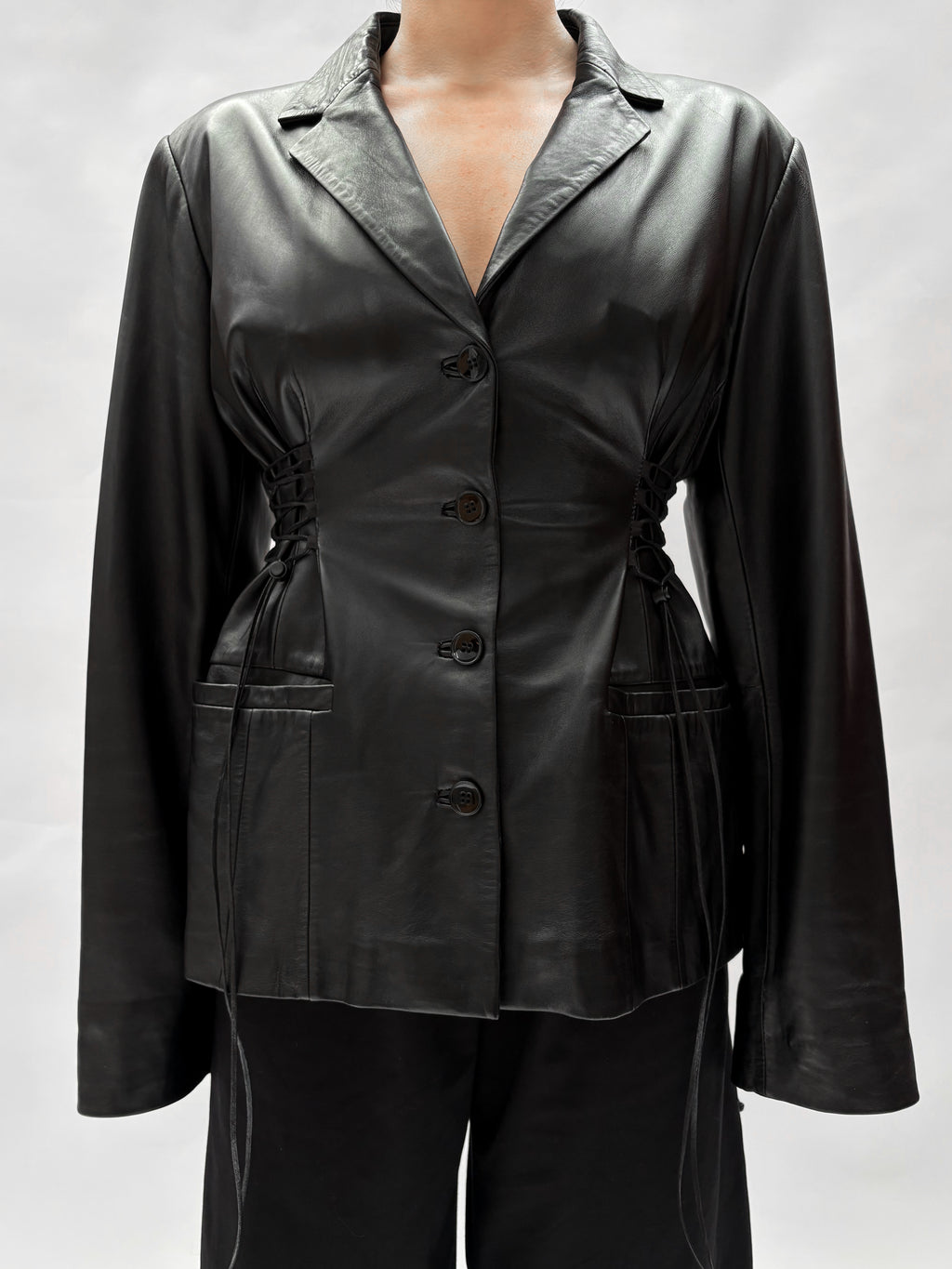 Piece No. 08 — The Leather Lace-Up Jacket