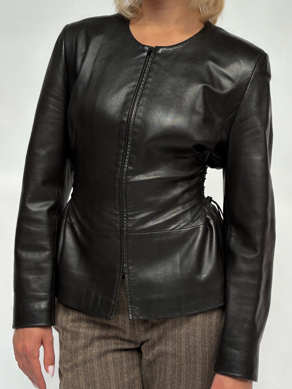 Piece No 05 — The Leather Lace Up Jacket