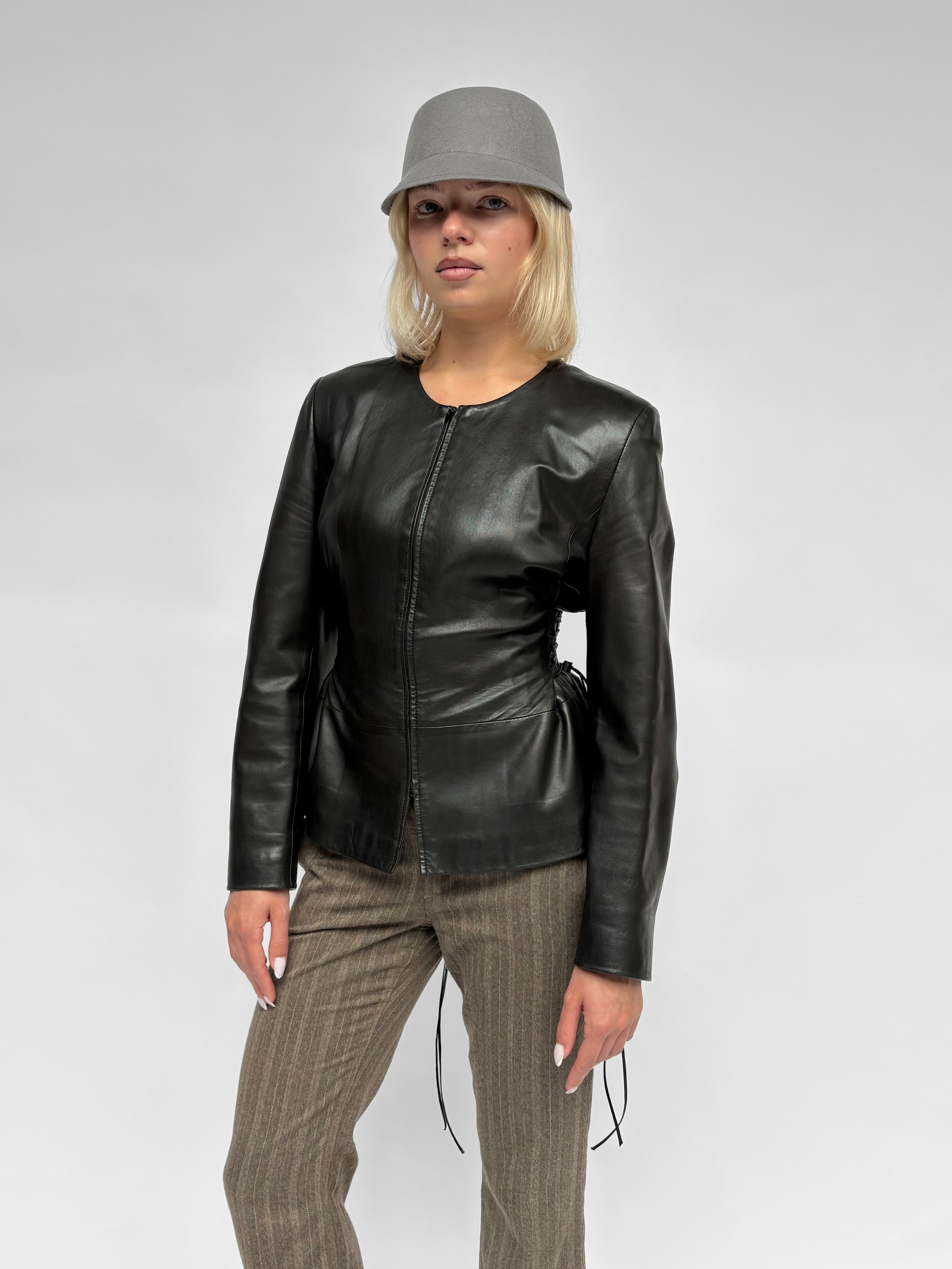 Piece No 05 — The Leather Lace Up Jacket