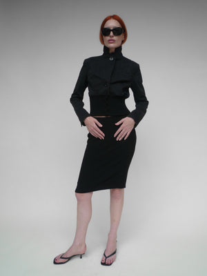 Cropped Jacket Black