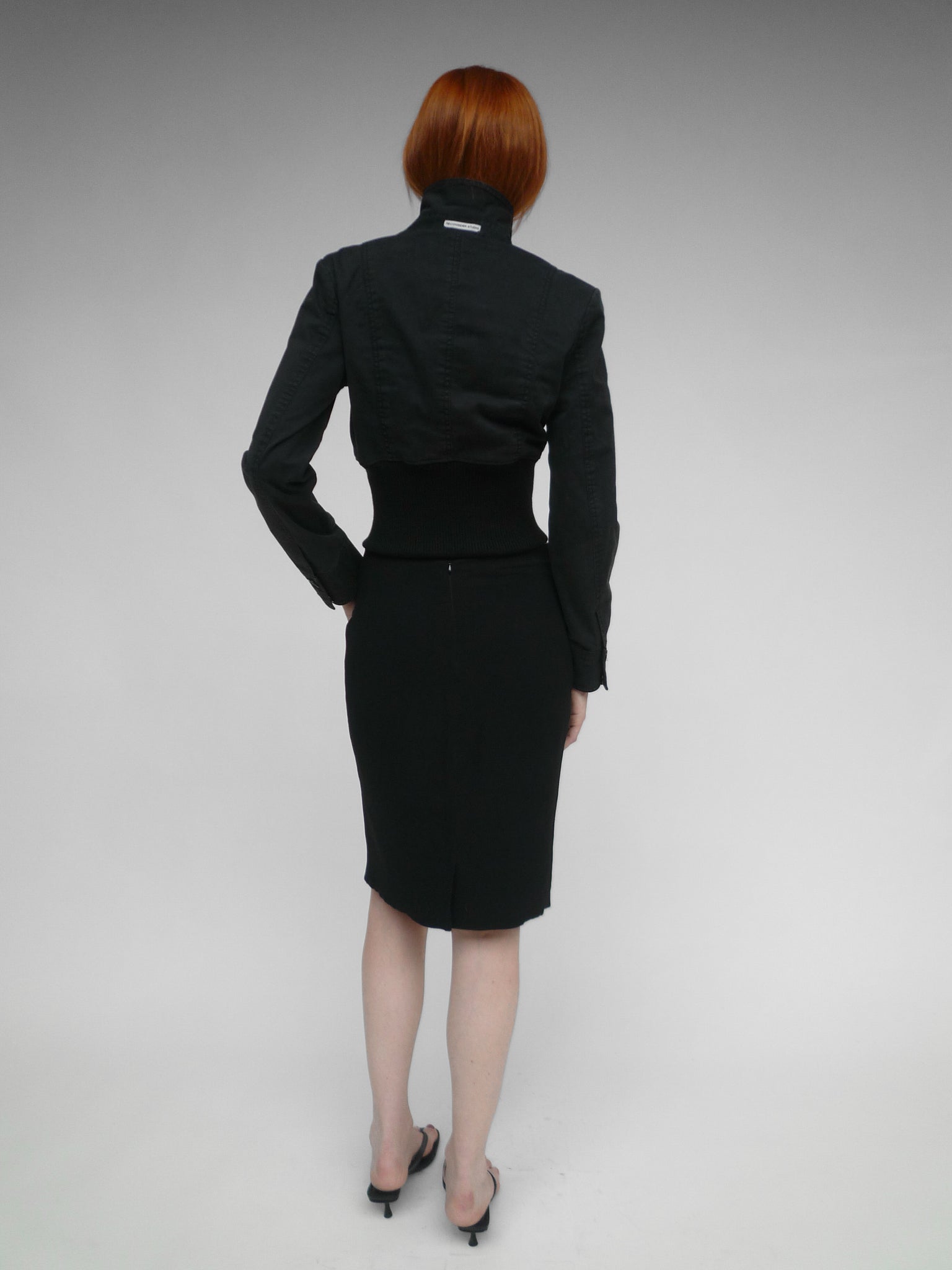 Cropped Jacket Black