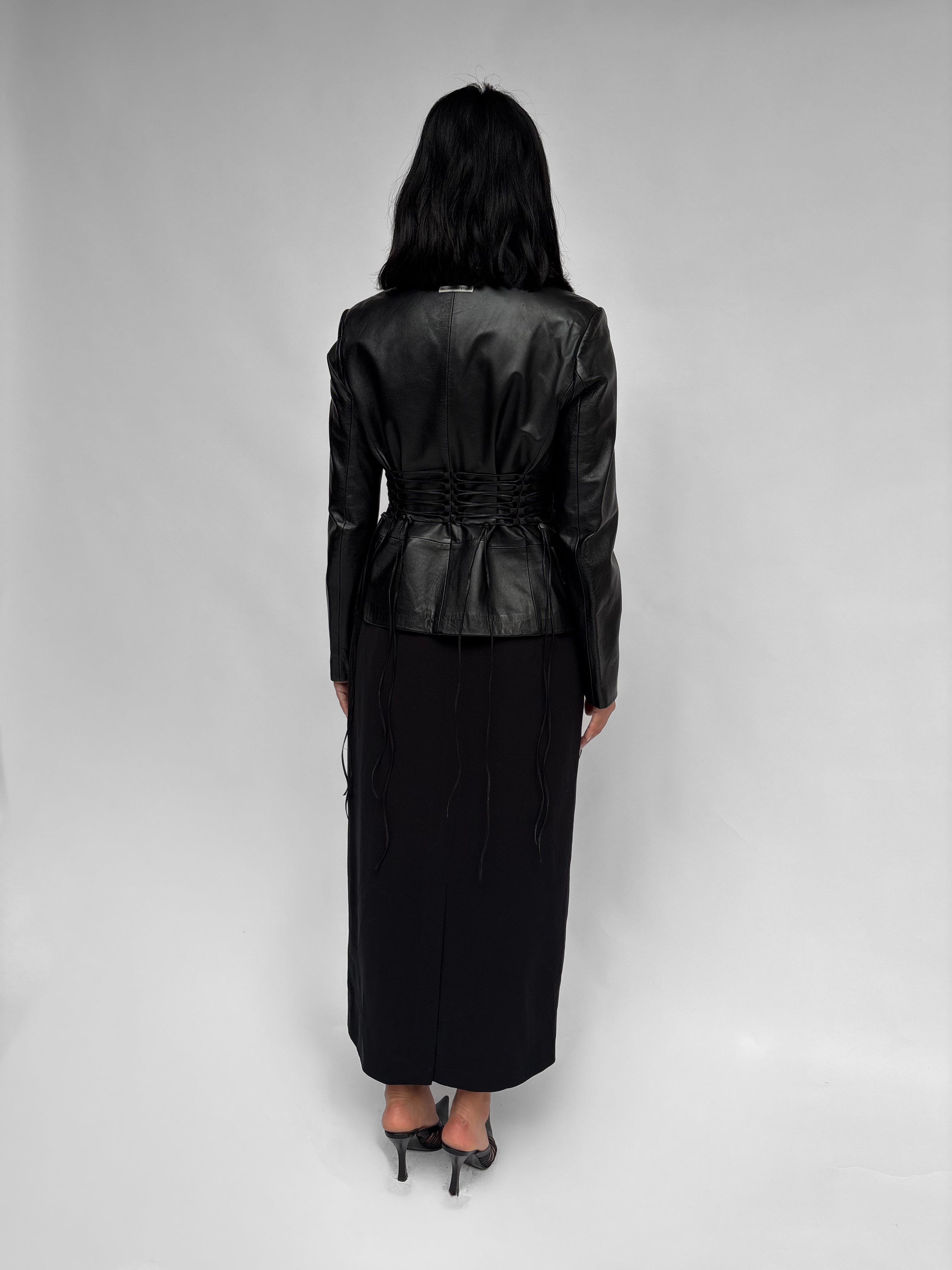 Piece No 51 — Cinching Waist Leather Jacket
