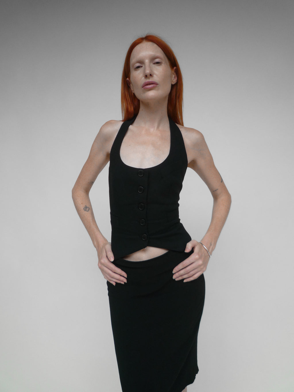 Open Back Top Black