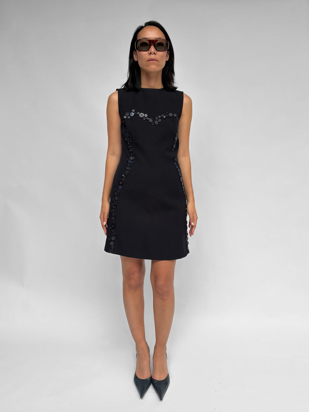 Piece No 49 — Dark Blue Armani Button Dress