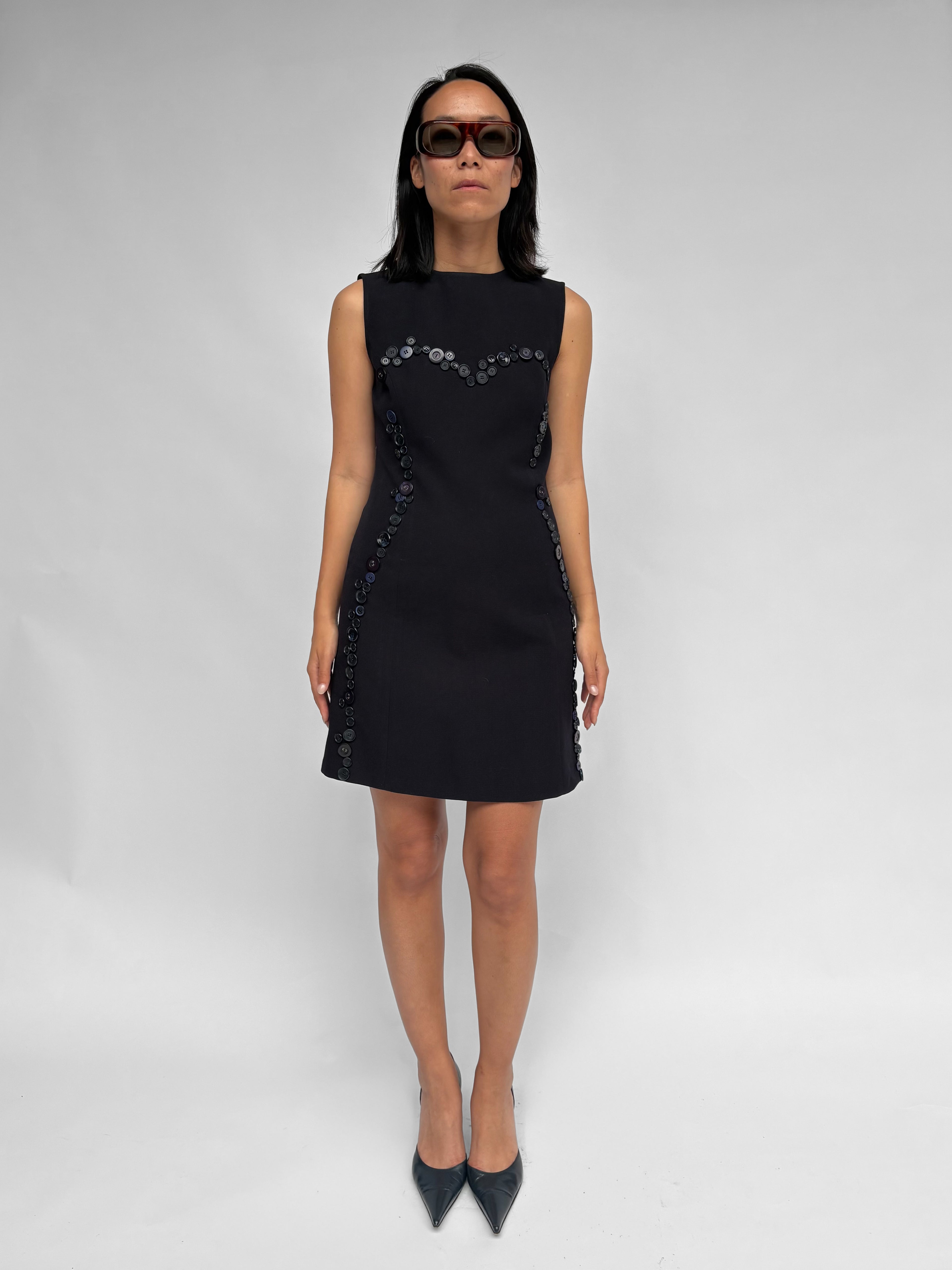 Piece No 49 — Dark Blue Armani Button Dress