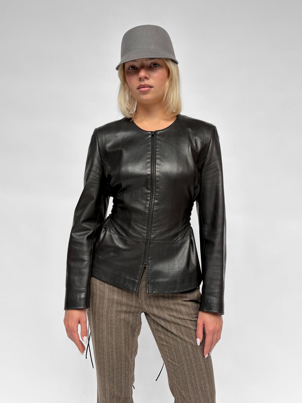 Piece No 05 — The Leather Lace Up Jacket