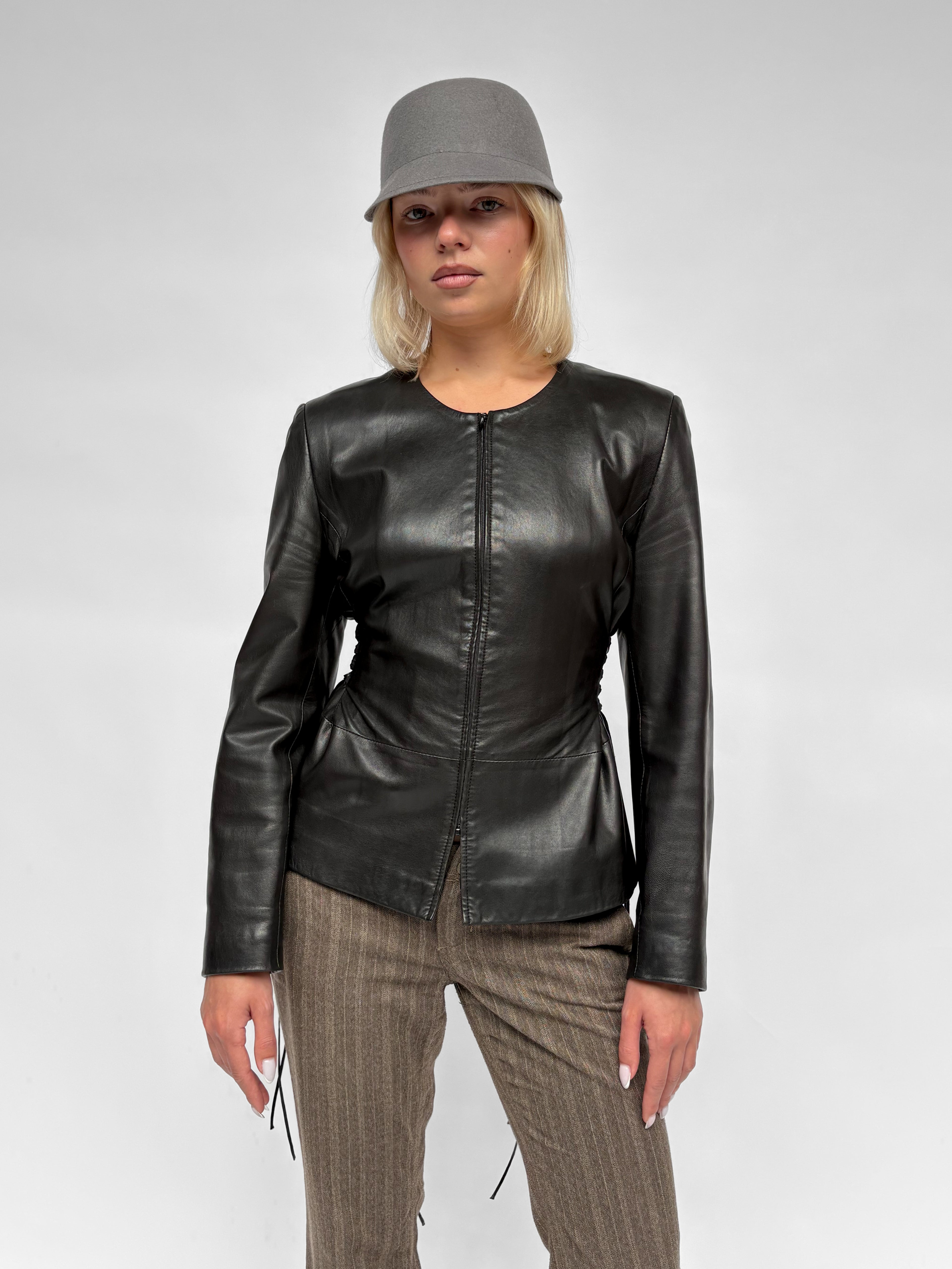 Piece No 05 — The Leather Lace Up Jacket
