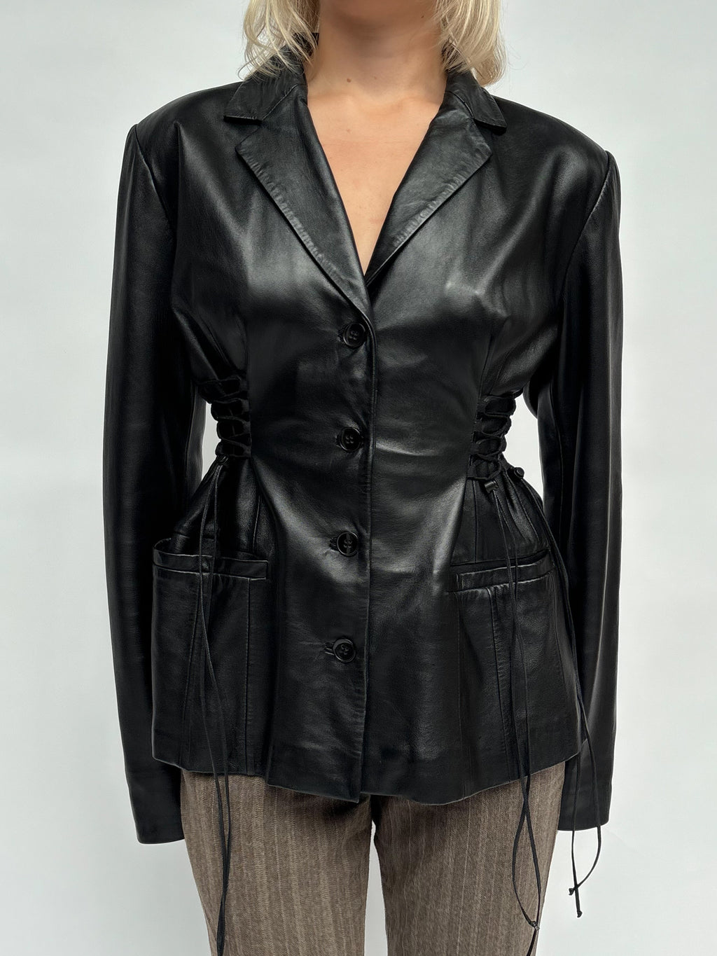 Piece No. 06 — The Leather Lace-Up Jacket