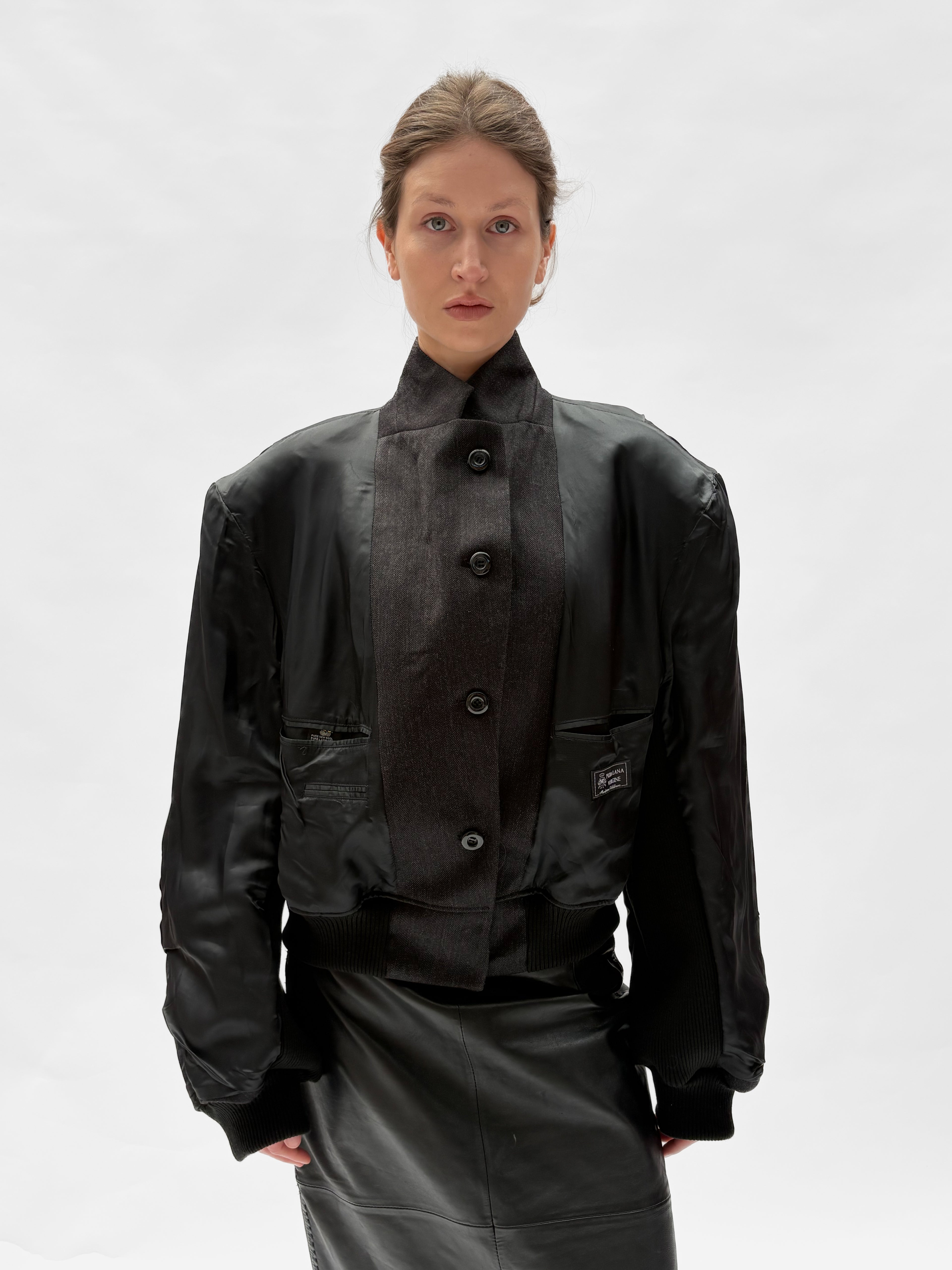 Piece No. 22  — The Charcoal Oversized Bomber