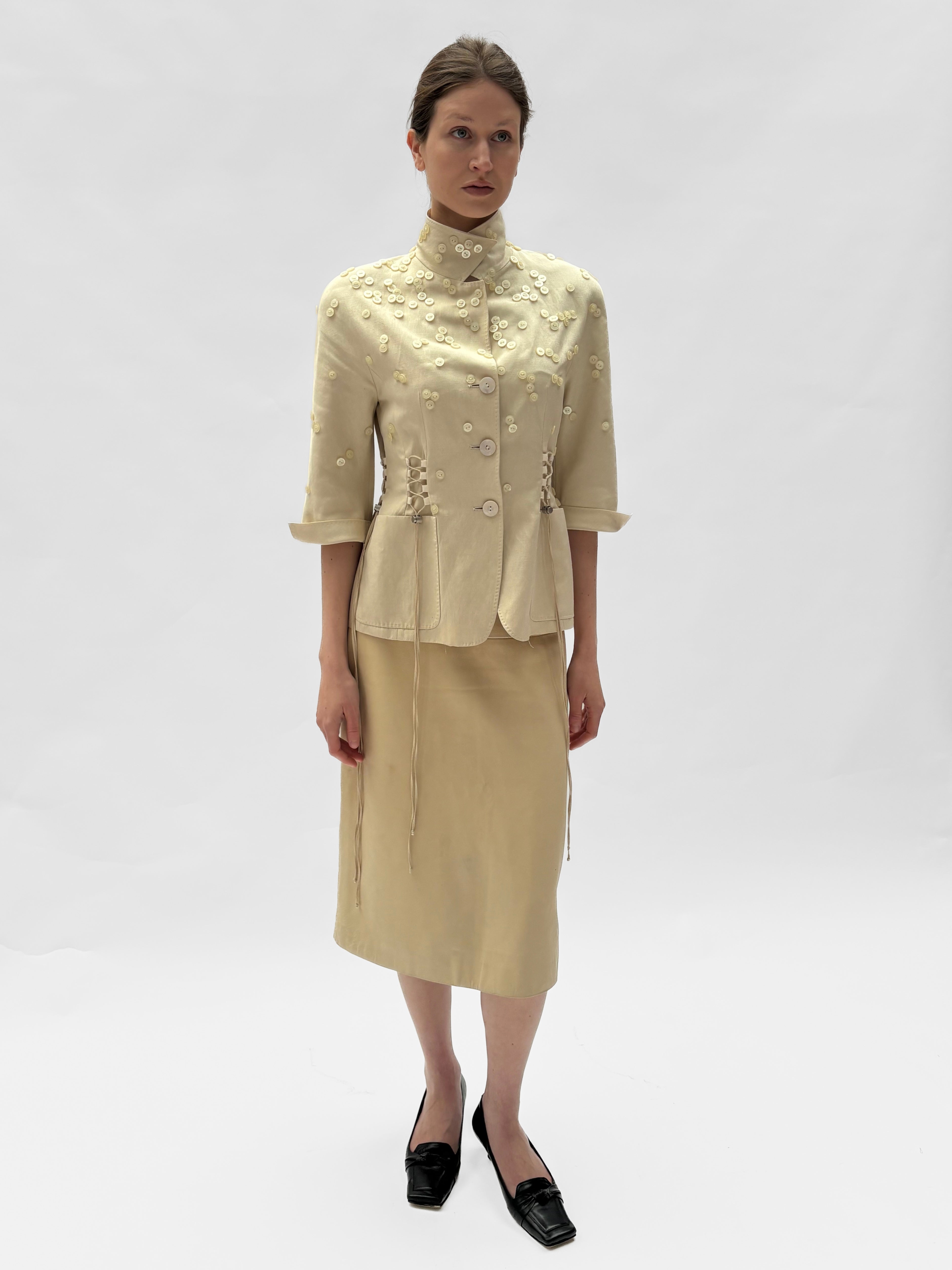 Piece No. 23 — The Silk Button Corset Top