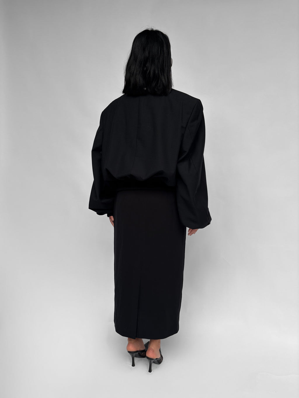Piece No 39 — Oversized Black Bomber Jacket