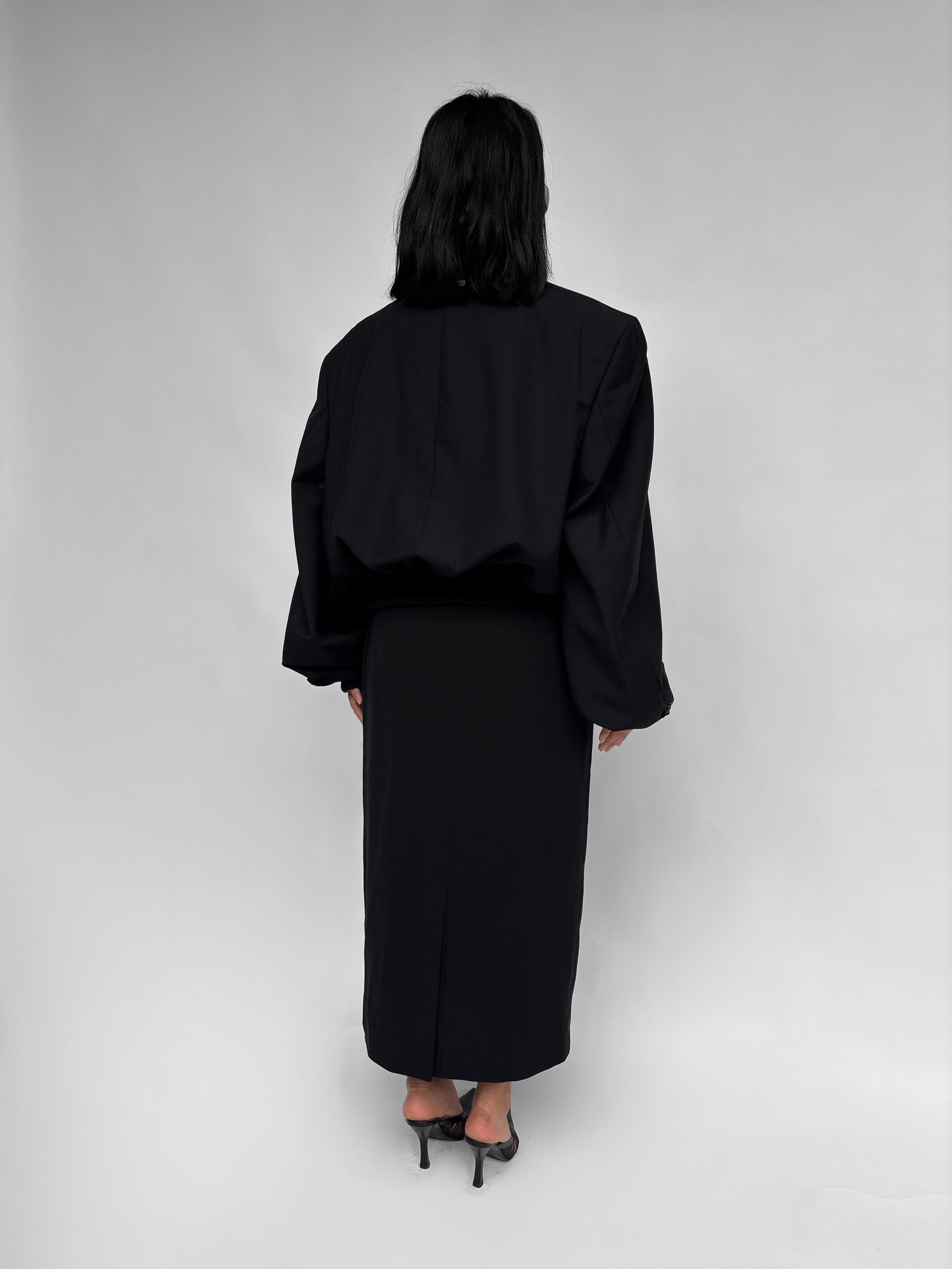 Piece No 39 — Oversized Black Bomber Jacket