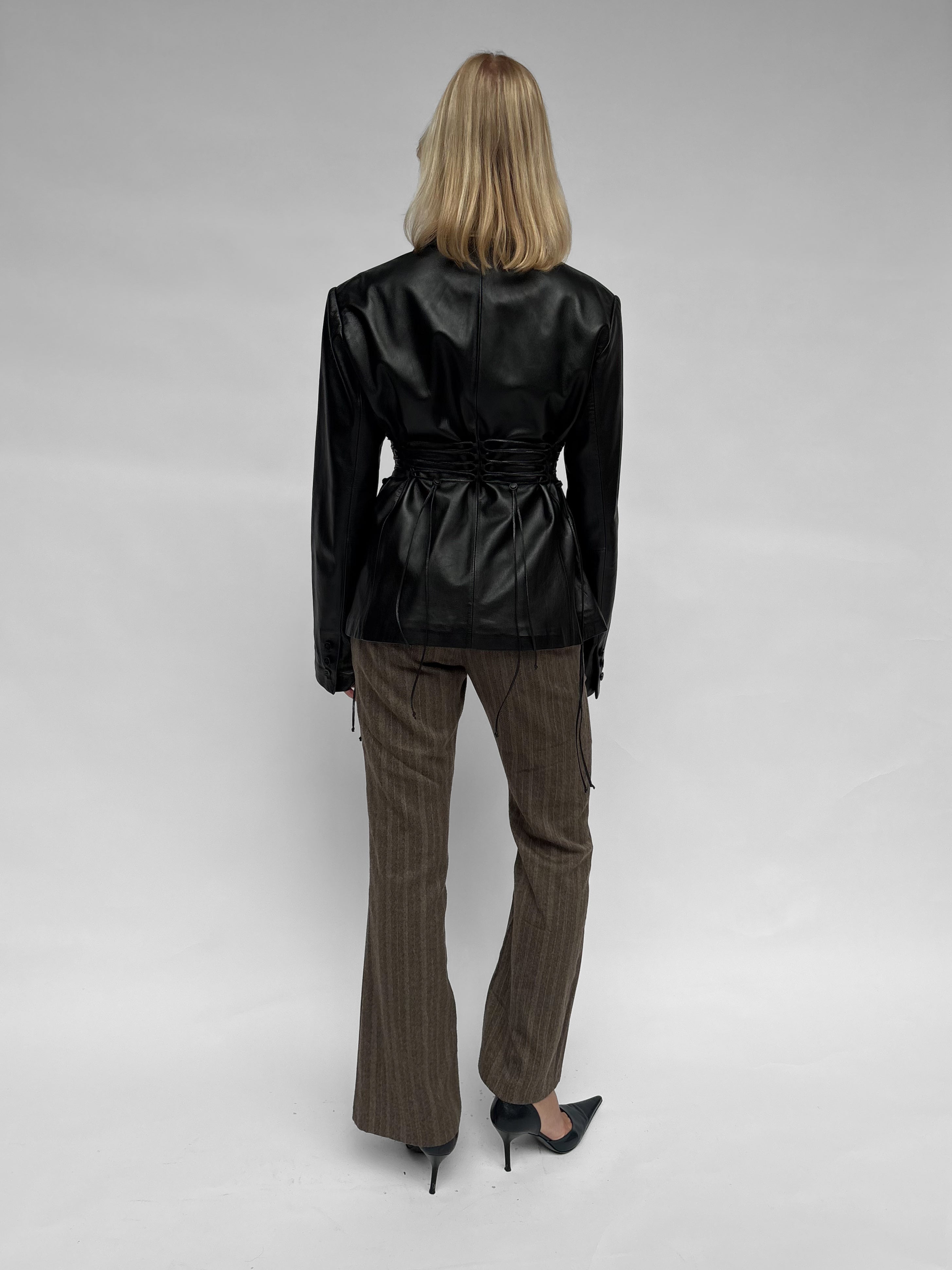 Piece No. 06 — The Leather Lace-Up Jacket