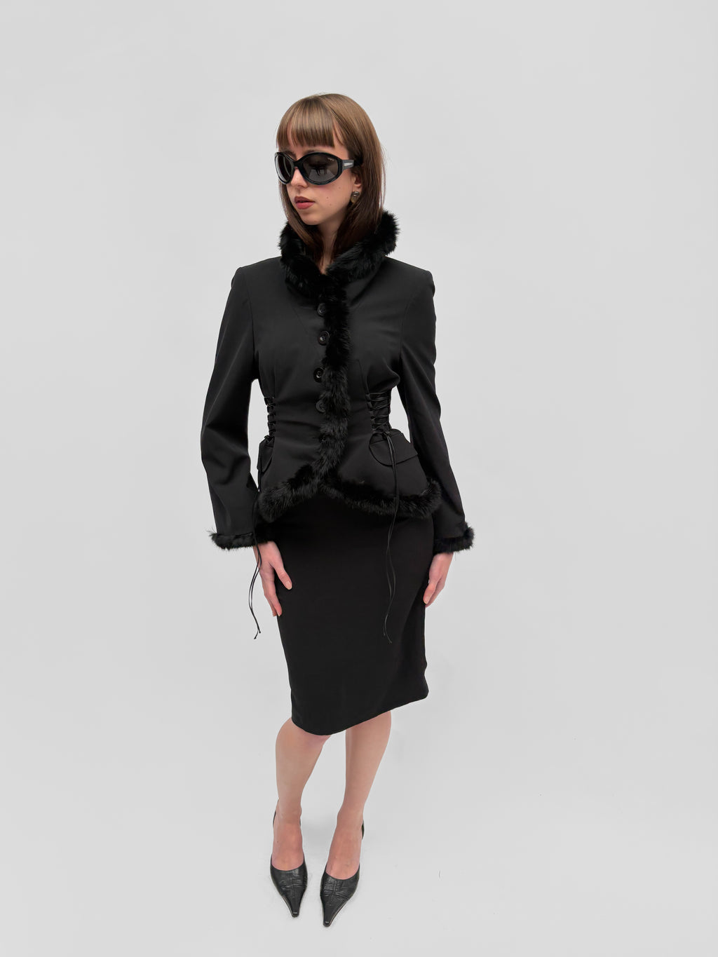 Piece No. 62 — The Lace Up Fur Blazer