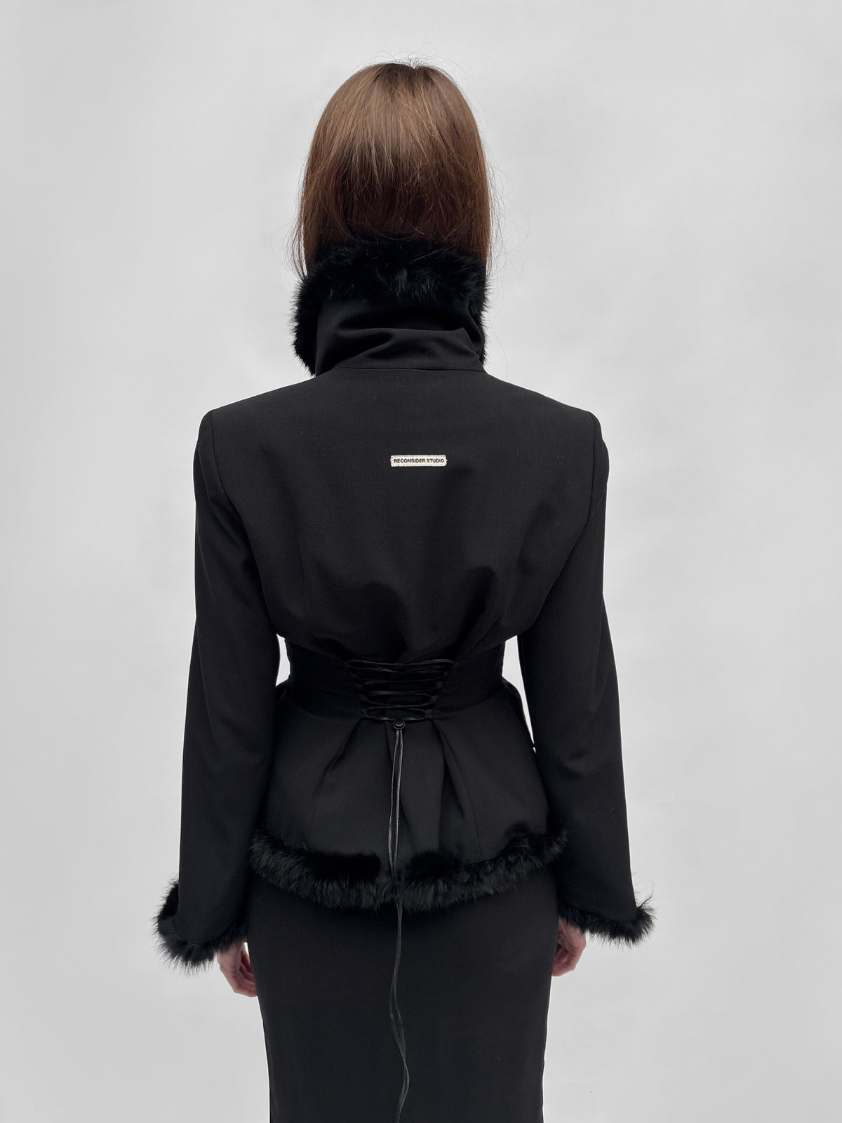 Piece No. 62 — The Lace Up Fur Blazer