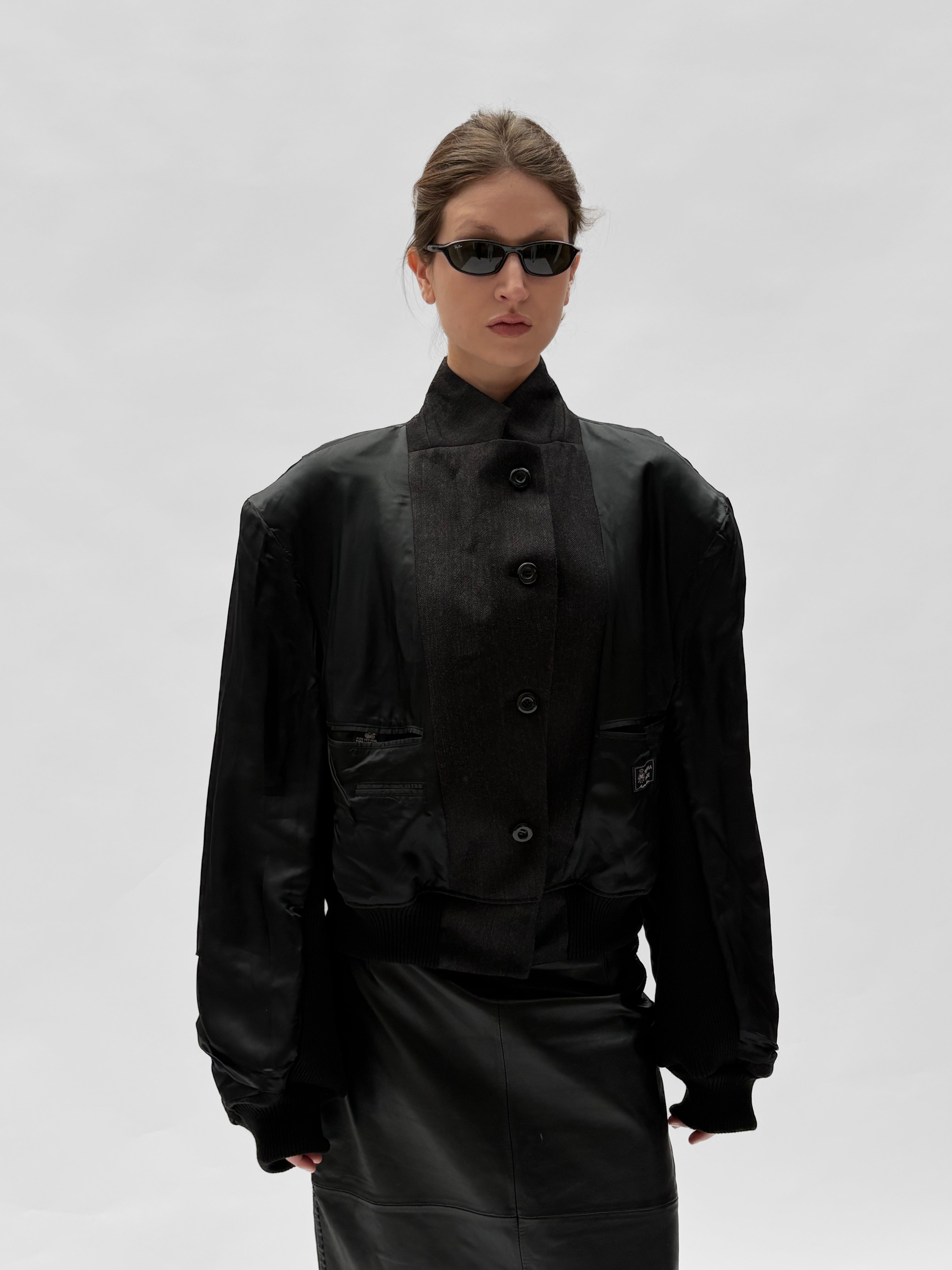 Piece No. 22  — The Charcoal Oversized Bomber