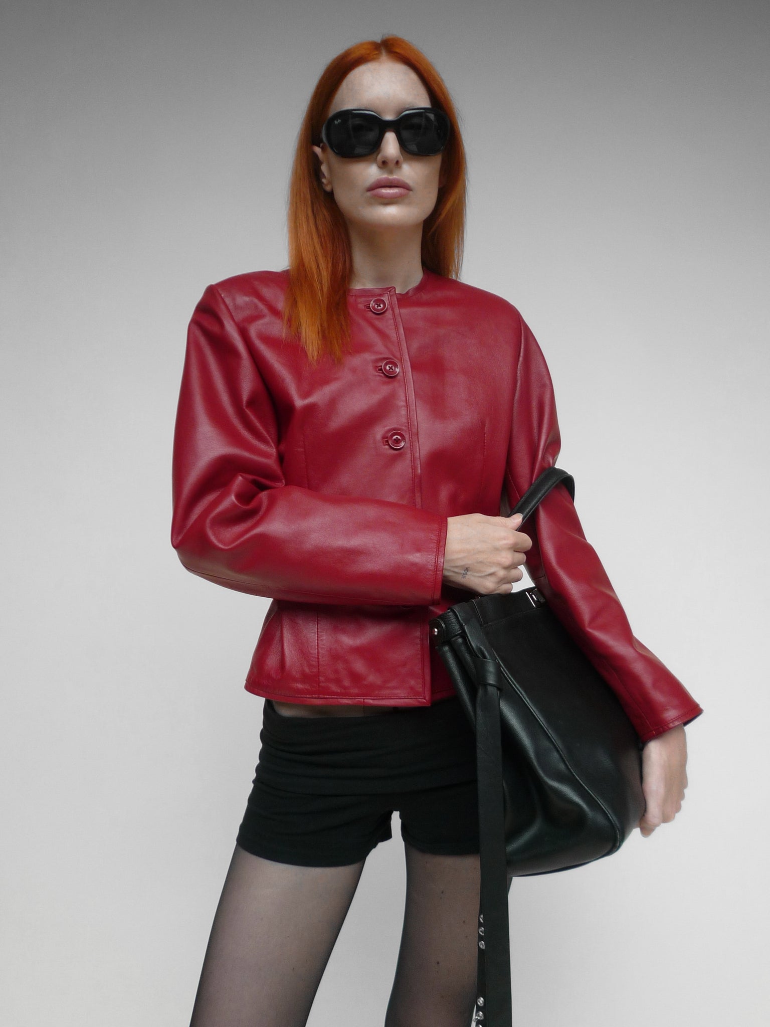 Leather Jacket Red