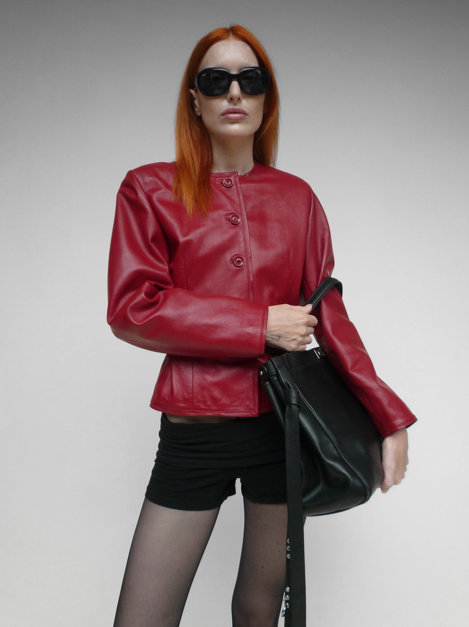 Leather Jacket Red