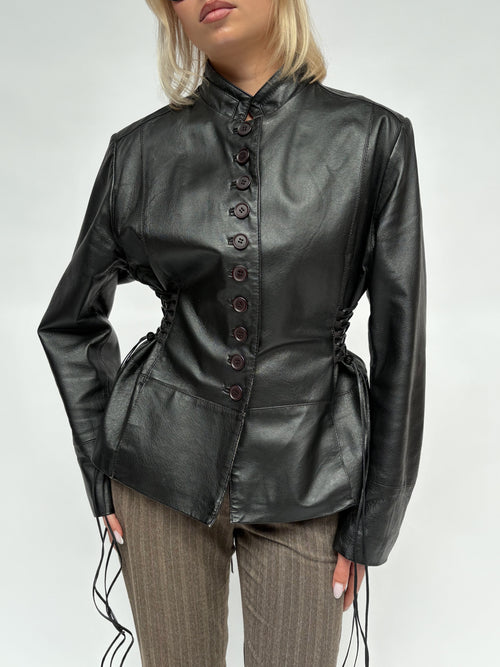 Piece No 10 — The Leather Lace Up Jacket
