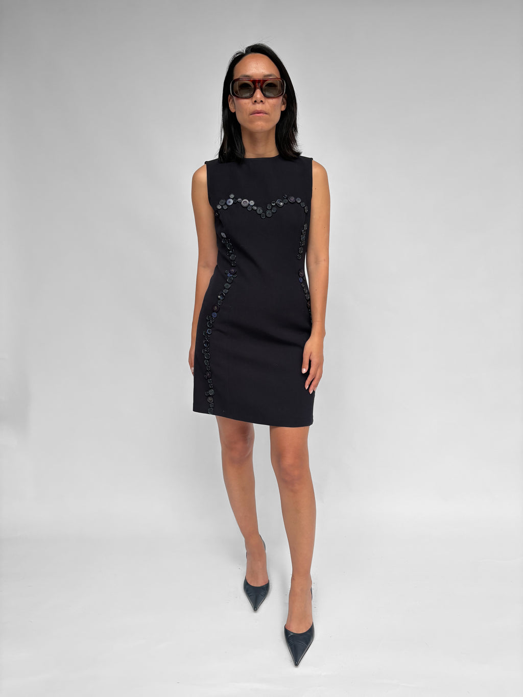 Piece No 49 — Dark Blue Armani Button Dress