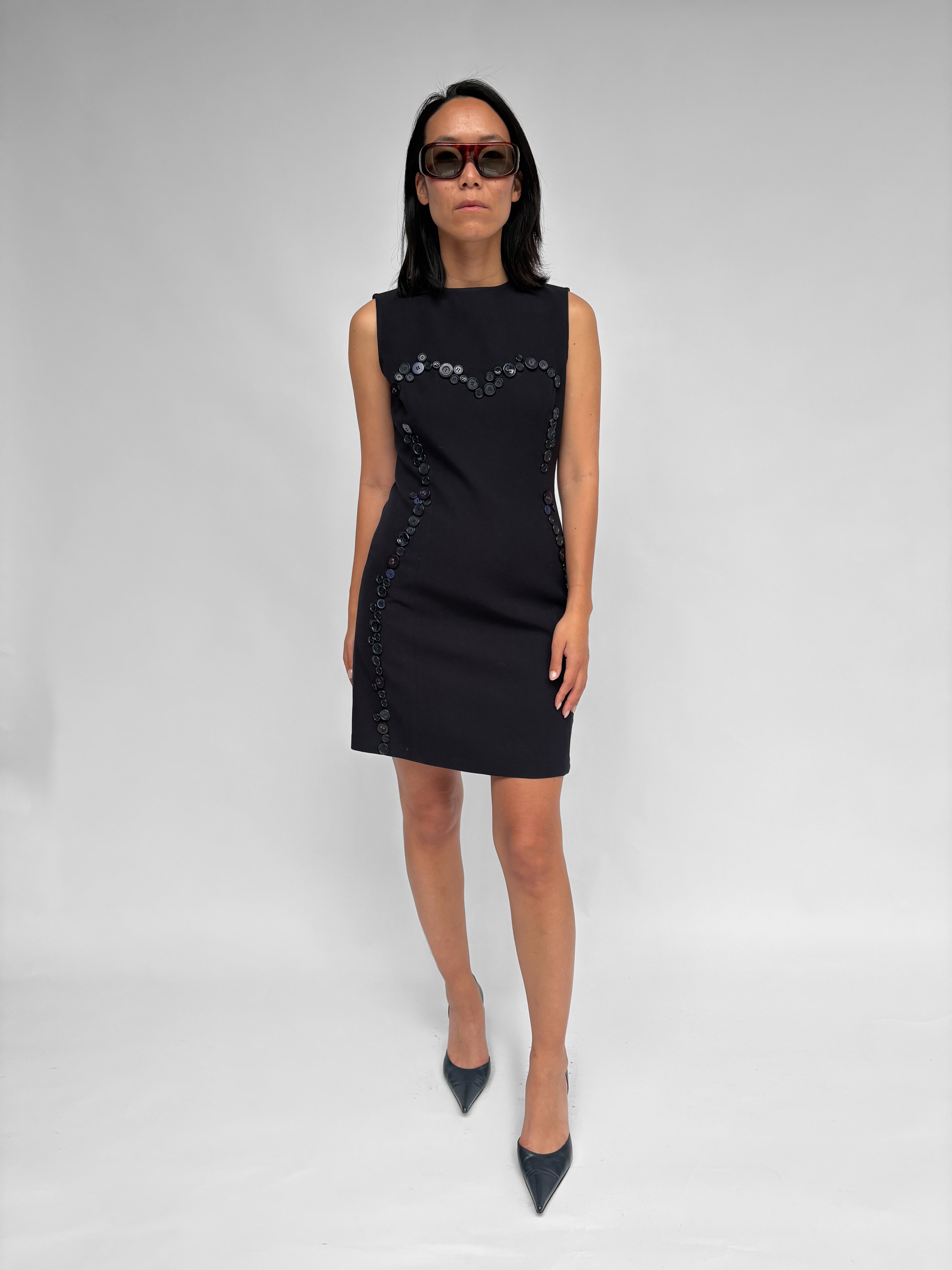Piece No 49 — Dark Blue Armani Button Dress