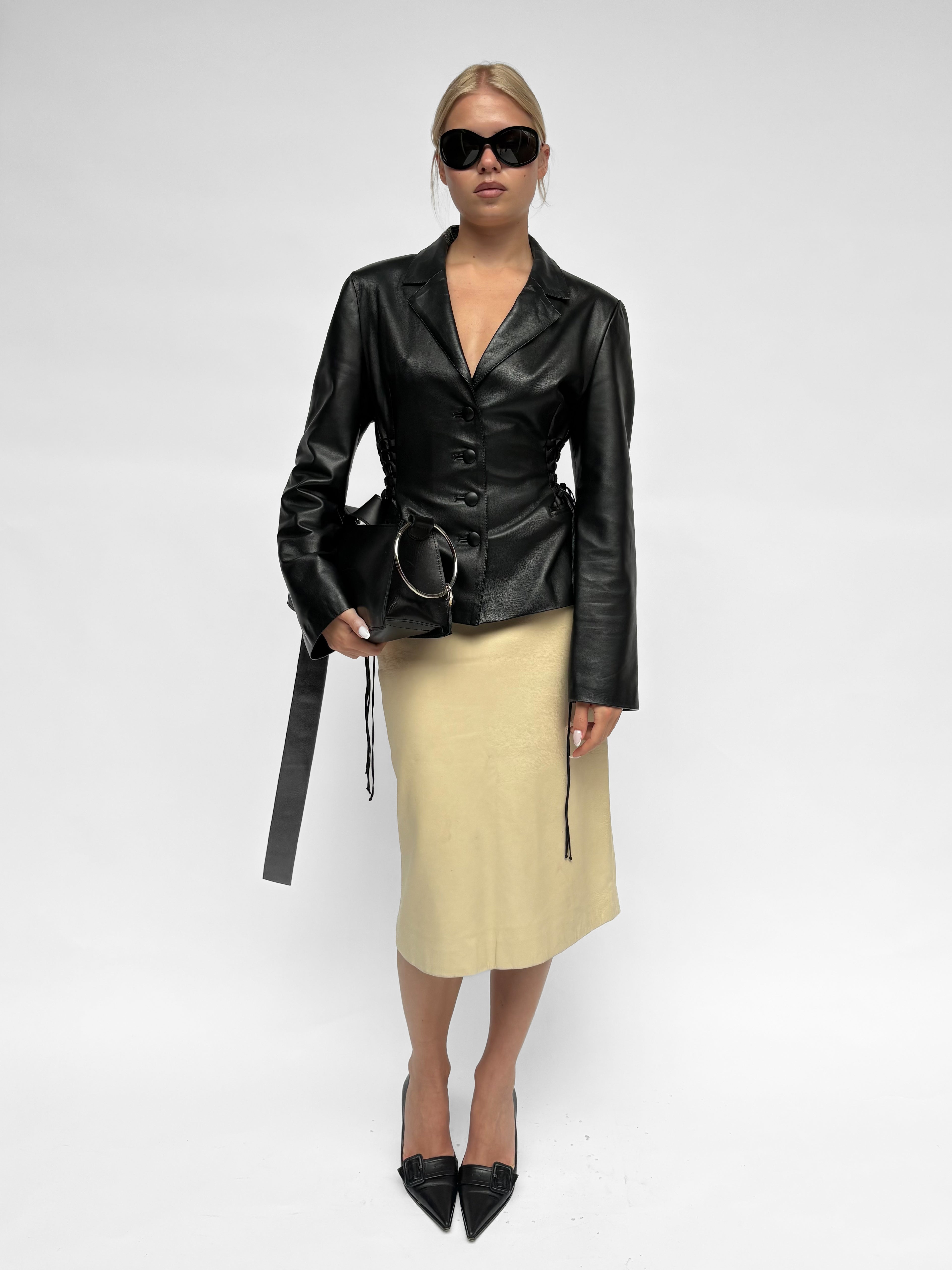 Piece No 01 — The Leather Lace Up Jacket