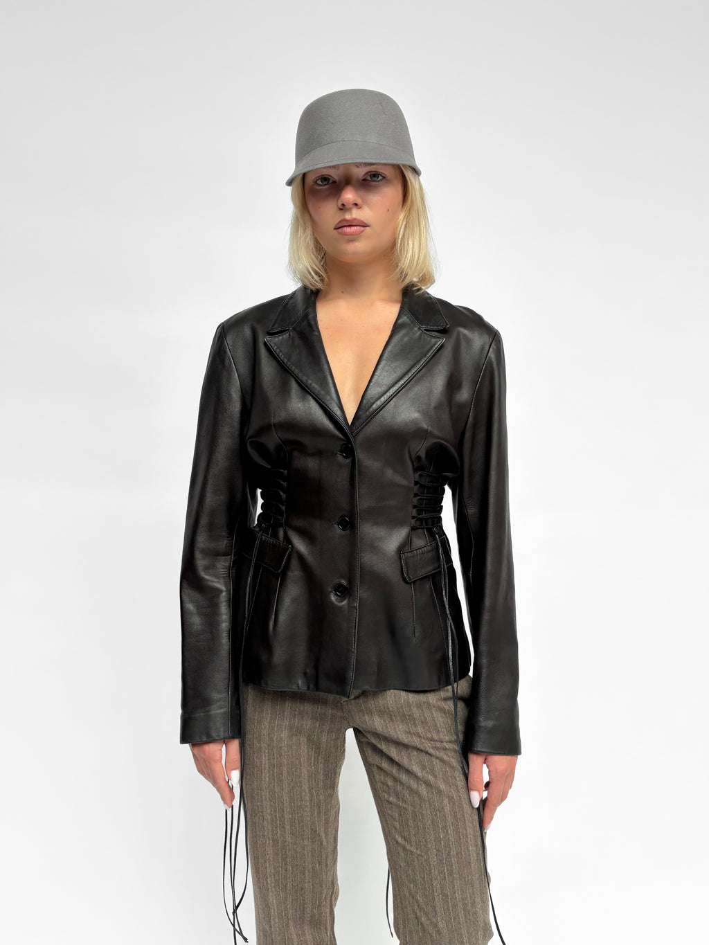 Piece No 03 — The Leather Lace Up Jacket