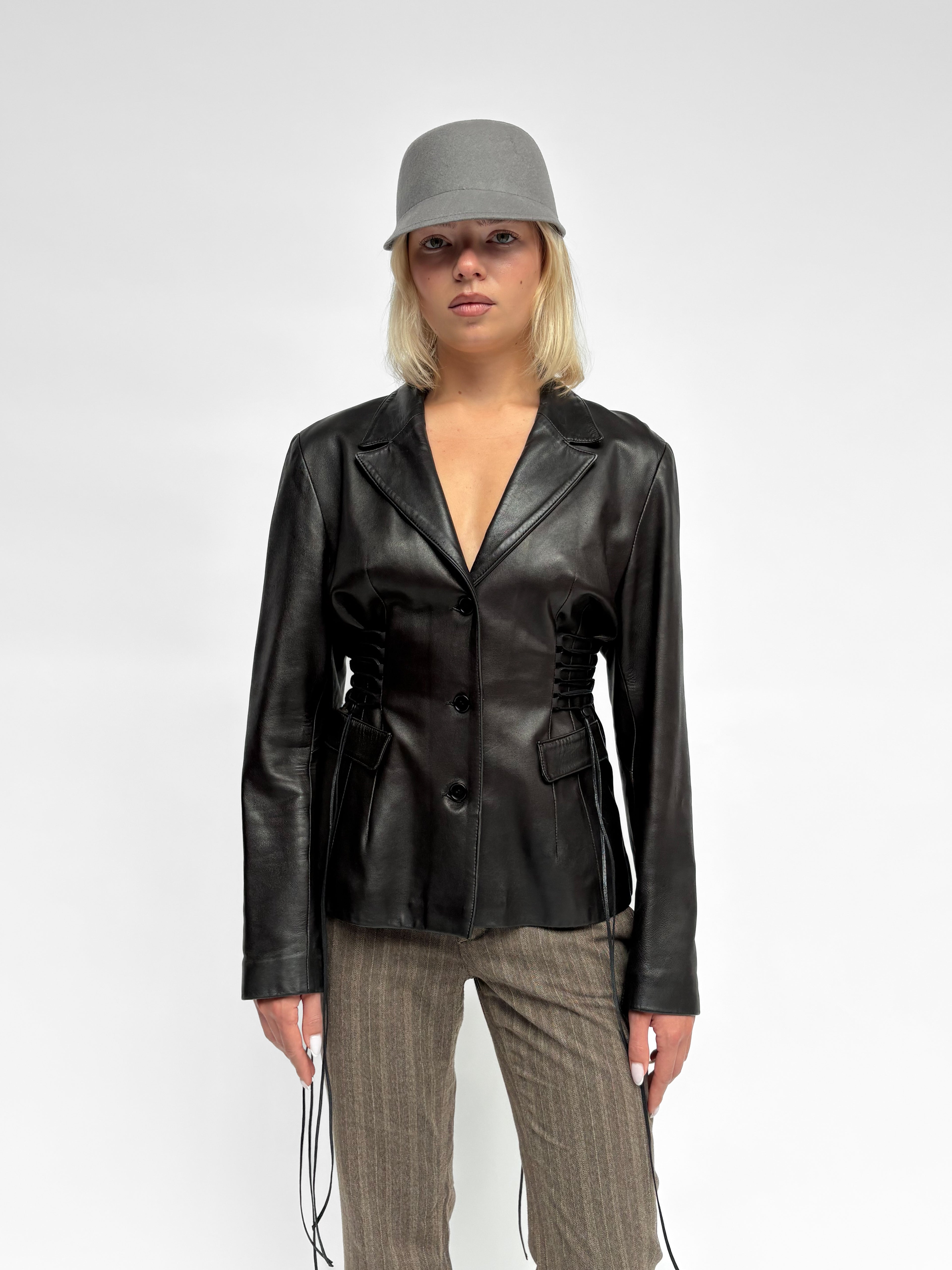Piece No 03 — The Leather Lace Up Jacket