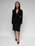 Piece No 47 — Black Cinched Waist Blazer