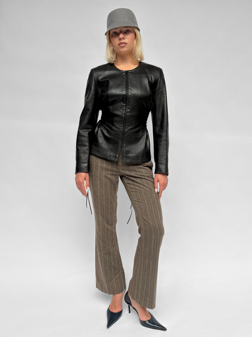 Piece No 05 — The Leather Lace Up Jacket