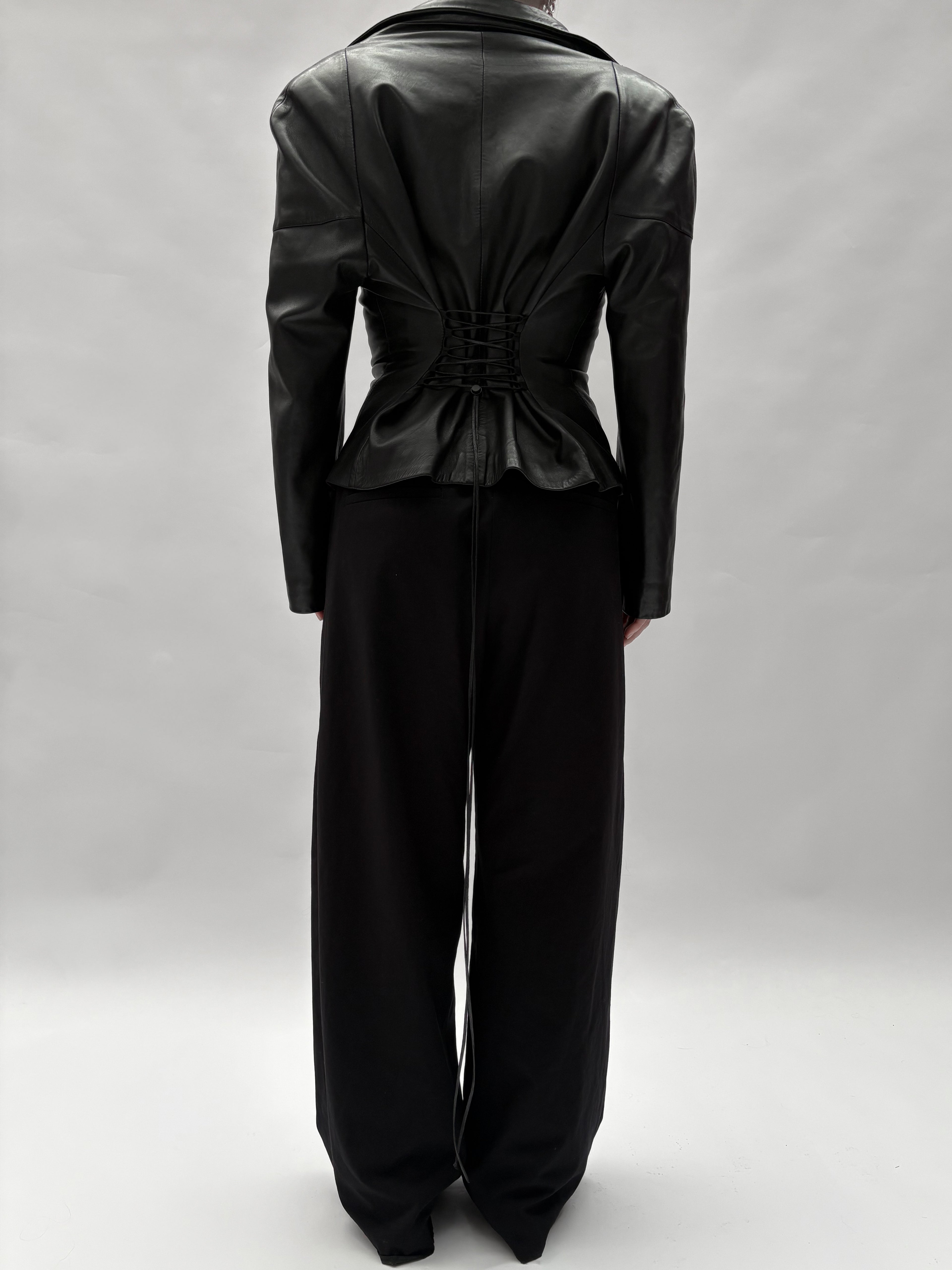 Piece No. 03 — The Sculpted Leather Jacket