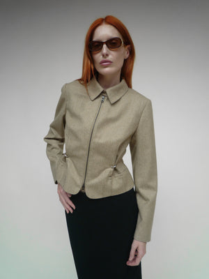 Piercing Jacket Beige