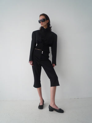 Cropped Bomber Jacket