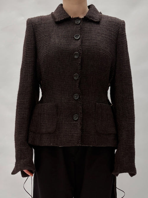 Piece No. 14 — The Brown Tweed Corset Jacket