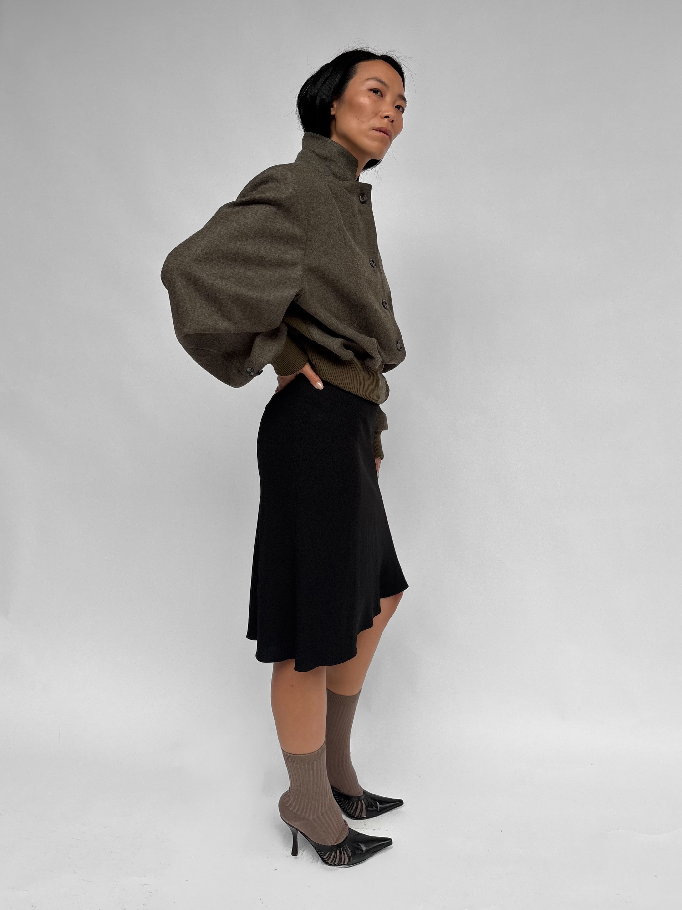 Piece No 43 — Khaki Cashmere Bomber Jacket